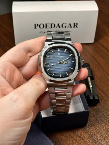 Relógio Poedagar luxo masculino - Azul