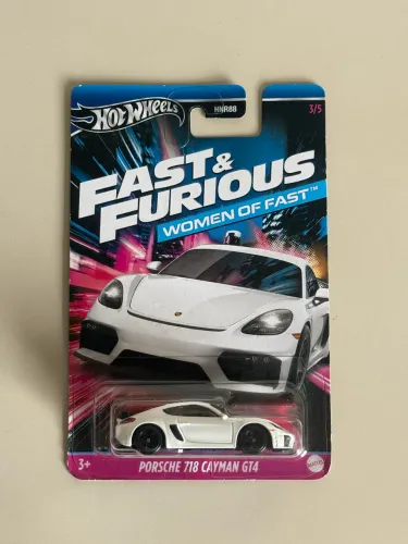 Miniatura Hot Wheels Porsche 718 Velozes e Furiosos 1/64 women of fast