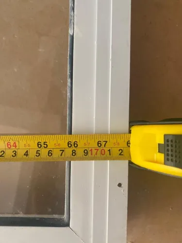 Janela de correr em 2 folhas + Vidro fixo inferior - PVC Branco