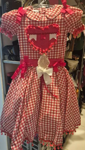 Vestido Junino xadrez