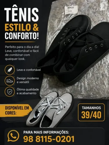 Sapatenis 100 reais
