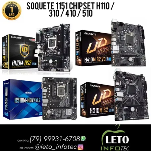 Placas mae  1151 1150 1156 1155 G41 775 771 CHIPSET 