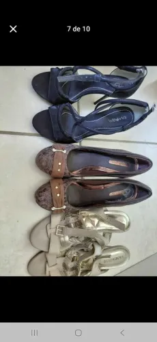 Sandalias feminina 3 por 30,00