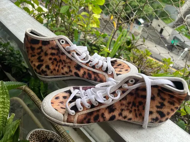 Tênis Adidas Feminino Casual Honey MID World Cup Leopardo 38