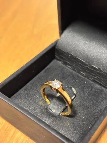 Anel Solitário Vivara Ouro 18k com Diamante 0,30 ct - Aro 15
