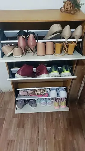Sapateira 3 Portas Organizadora Multiuso Quarto Para Sapatos Sala Decoração Apartamento Ca