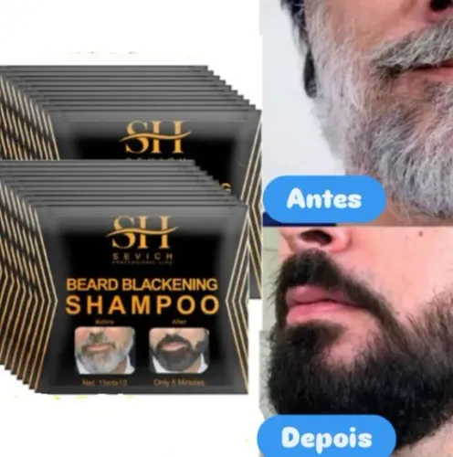 Shampoo escurecedor de barba 