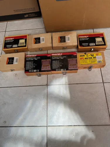 Combo Fresas tupia (3 cx) e Brocas Forstner (5 cx)