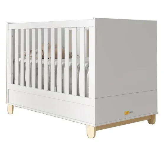 Berço conversível para mini cama com colchão Ortobom