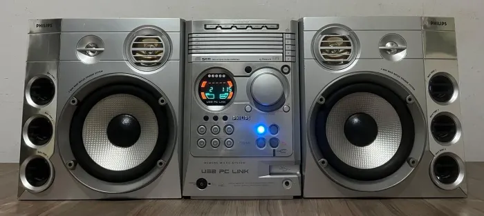 Micro Mini System Philips Mcm595 4000 Watts Cd Leia Descrição Tags Aiwa Sony