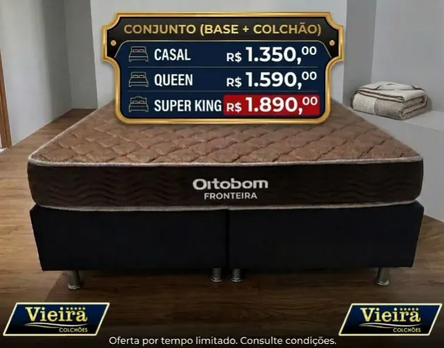 Cama queen fronteira ortobom molas ensacadas entrega grátis 12x sem juros +2 brindes
