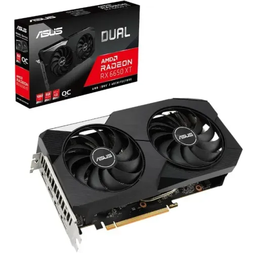 Placa de Vídeo RX 6650 XT Dual O8G Asus, 8GB GDDR6, Tecnologia Axis