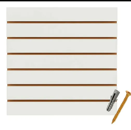 Painel Canaletado Branco Mdf 60x60 Cm Organizador