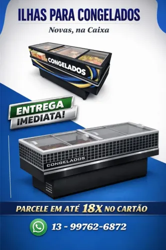 ILHAS PARA CONGELADOS DUPLA AÇÃO POLOFRIO - NOVAS NA CAIXA - PARA A BAIXADA SANTISTA.