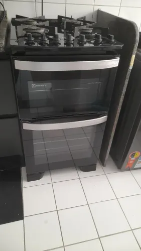 4Fogão Electrolux FE4DP premium 4 Bocas Duplo Forno Elétrico + Gás (Novinho)