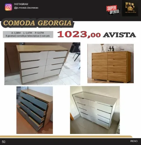COMODA GEORGIA 8 GAVETAS