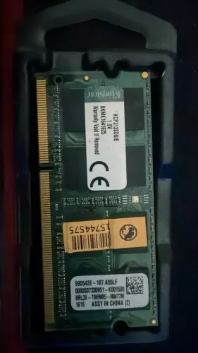 Memória Ram Verde 8gb 1 Kingston Kcp313sd8/8