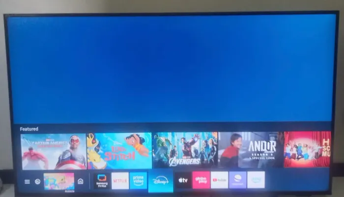 tv smart 50 4k samsung 100% perfeita. aceito. cartão
