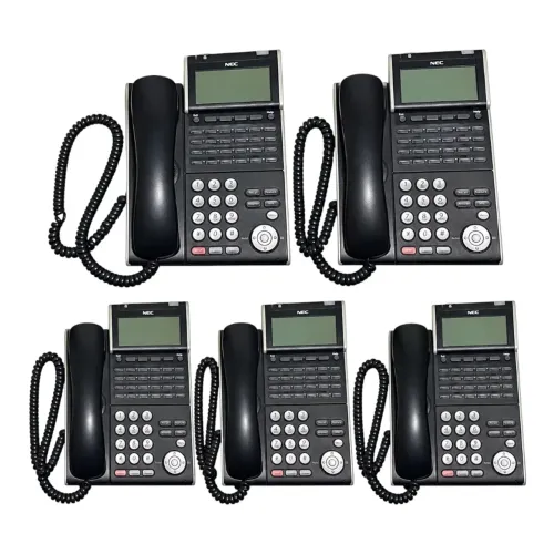 Lote De 5 Telefones Digitais Nec Dtl-12d-1 Série Dt300