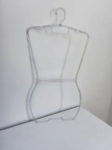 Kit com 10 Cabide Corpo Adulto Acrílico