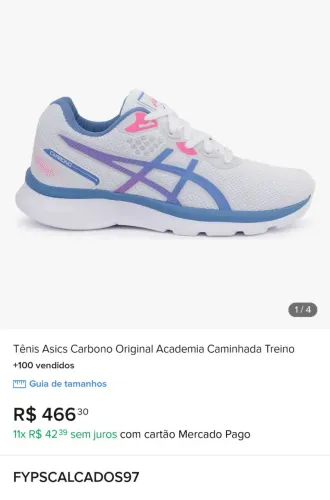TENIS ASICS CARBONO FEMININO NÚMERO 37 NOVO