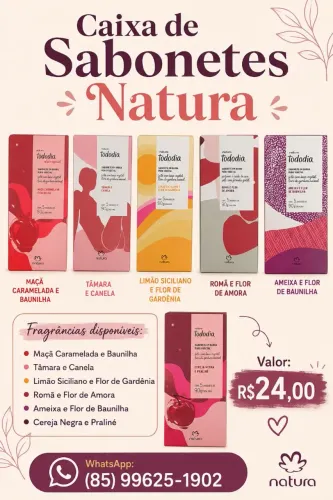 Caixa de Sabonetes Natura