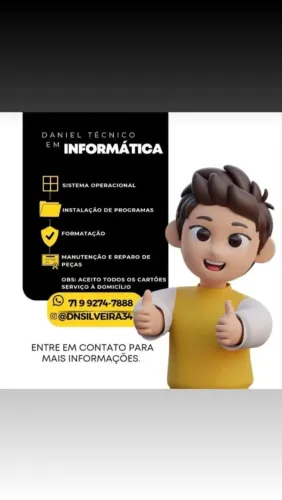 SERVIÇO DE INFORMÁTICA A DOMICÍLIO E REMOTAMENTE- -  ACEITO CARTÕES<br>