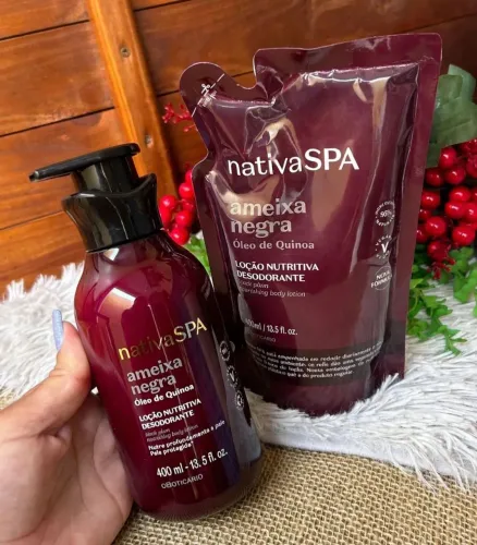 Kit Hidratante ameixa Negra Nativa SPA pote e refil