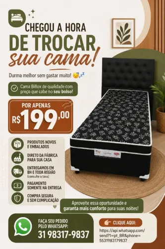 Cama box solteiro