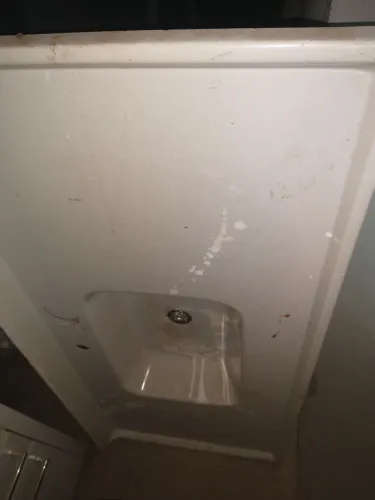 Pia de cozinha em fibra sintética