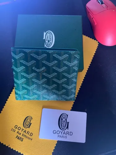 Carteira Goyard Verde 1:1 com a OG + Caixa Completa Unissex