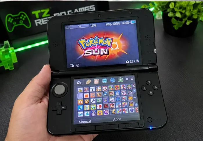 3DS LL Desbloqueado com caneta original