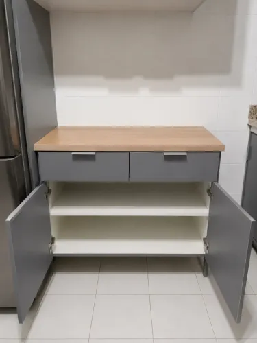 Armário de cozinha com bancada
