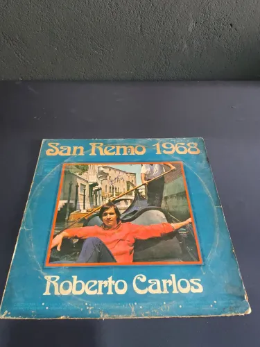 Disco Vinil LP Roberto Carlos - "San Remo 1968" álbum 1975 