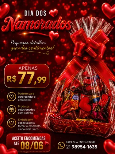 Cesta dia dos namorados