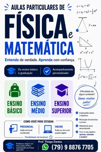 Aulas partículas de Física e Matemática 