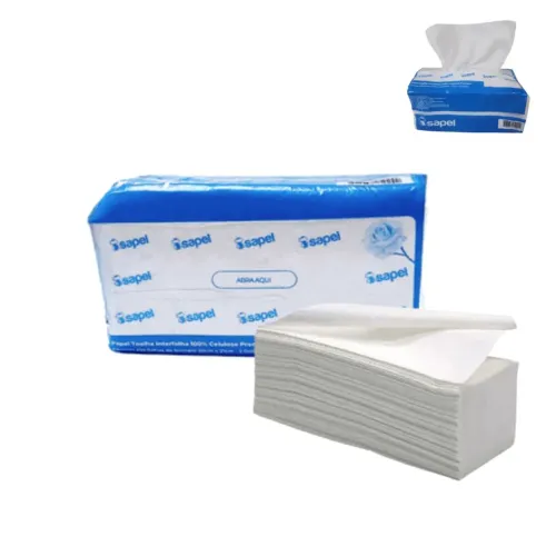 Papel toalha interfolha 100% celulose premium com 230 folhas pacote