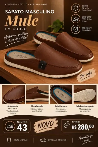 Sapato masculino novo