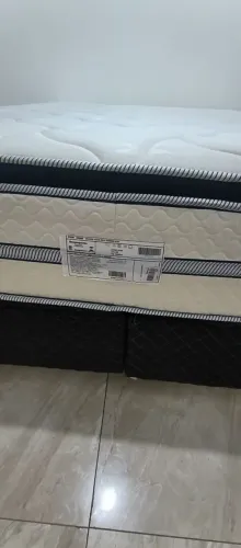 CAMA BAU QUEEN + COLCHÃO