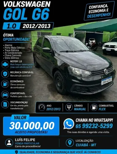 Volkswagen Gol Geração VI 1.0 8V MI Total Flex Mec. 4P 2013