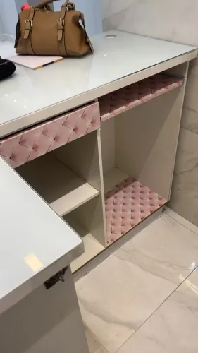 balcão lindo branco para recepção