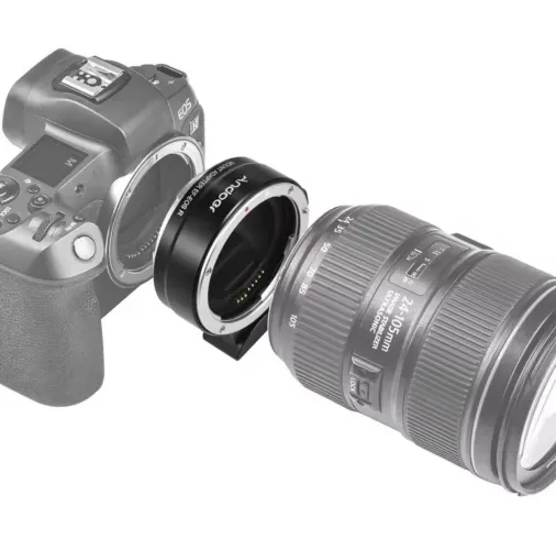 Adaptador Andoer lentes Canon EF/EF-S para RF