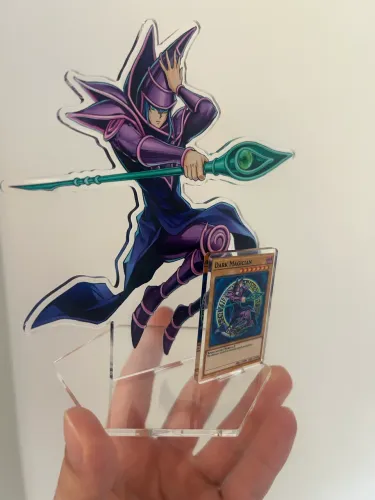 Mago negro acrílico yugioh anime figura coleção