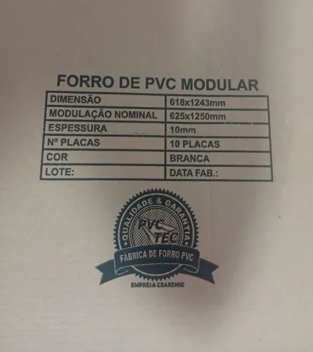 Forro de pvc modular