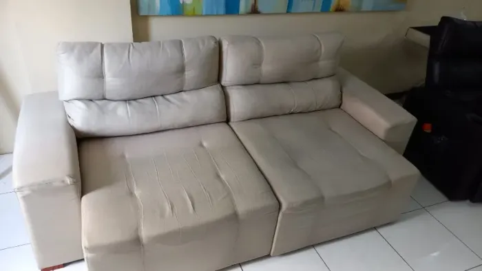 Sofá em linho