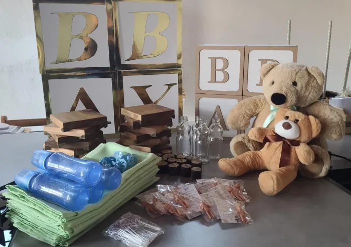 Itens de decoração chá de bebê 