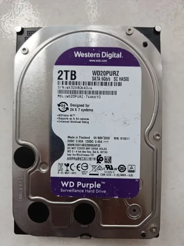 Hd wd Purple 2tb cftv dvr nvr 