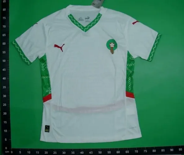 Camisa de futebol da seleção do Marrocos branca 24/25