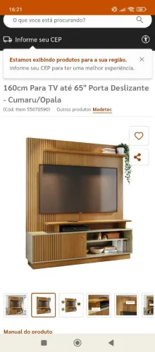 Estante com rack