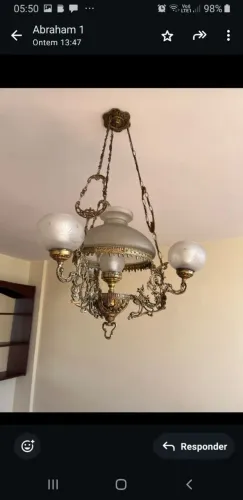 Lustre pendente colonial
